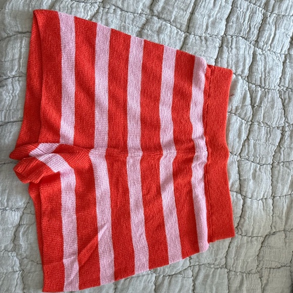 Free People Vibrant Red and Pink Knit Sweater - Picture 3 of 5